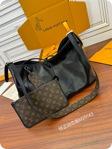 【高仿男包推薦】LV CarryAll Vibe MM  型號：M25143