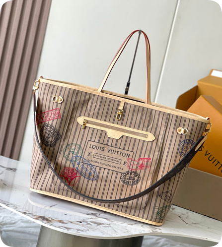 【高仿女包推薦】LV Neverfull Bandouliere Inside Out GM 手袋