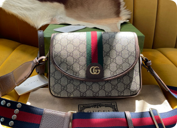 【高仿女包推薦】Gucci Ophidia 722117 小號肩帶包