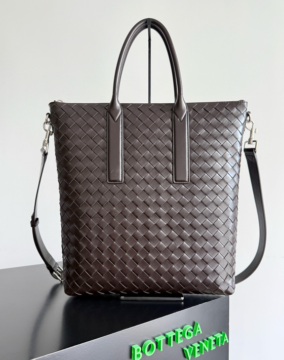 【高仿男包推薦】​BV 2025 新品 男士 Intrecciato 編織柔軟公文包