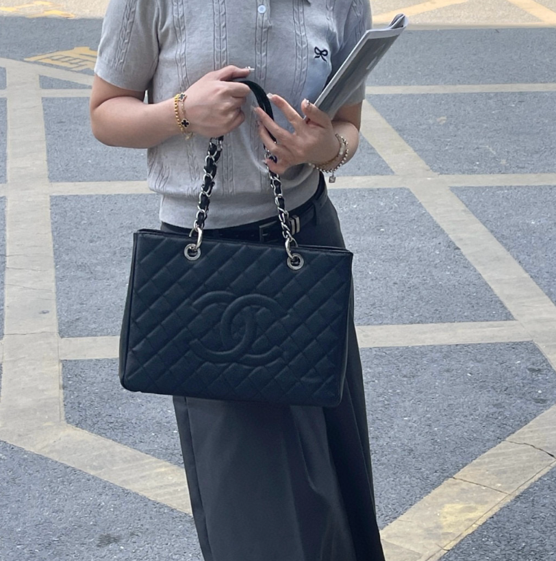 【高仿女包推薦】 CHANEL高仿 经典款 / GST 黑金
