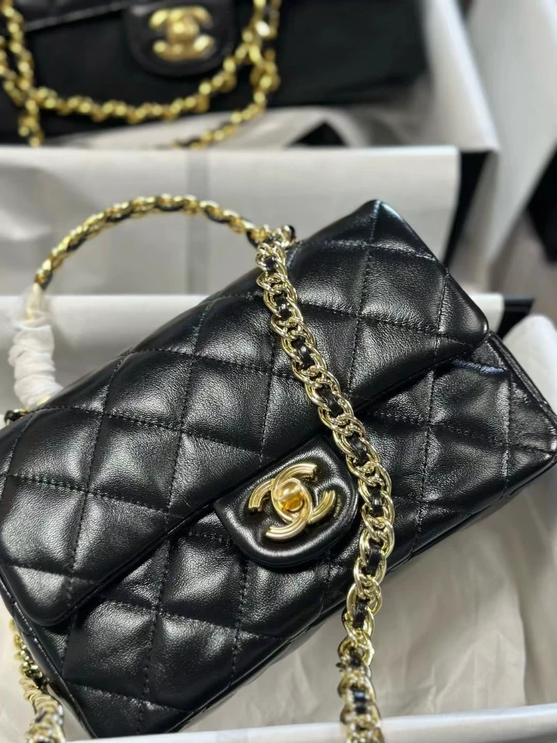 chanel高仿 原廠皮 手提包 (2)