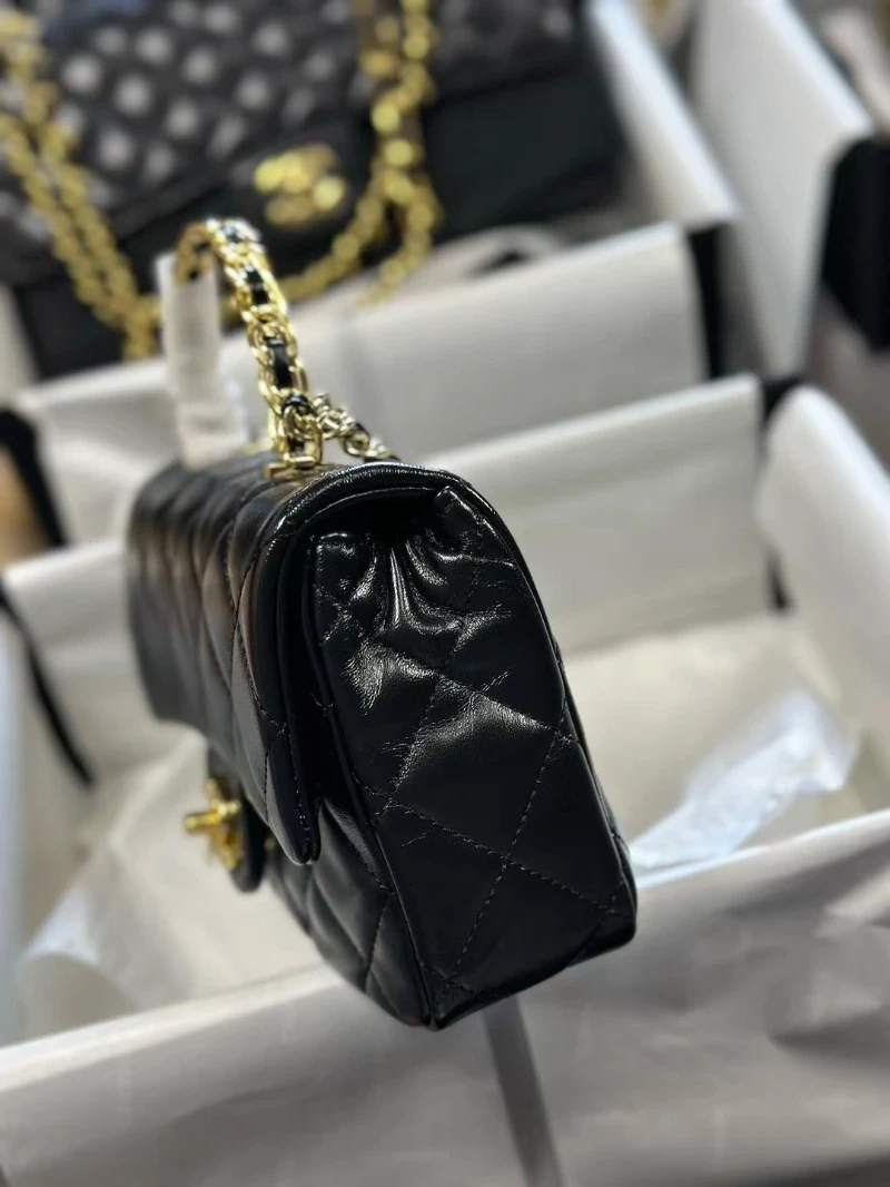 chanel高仿 原廠皮 手提包 (3)