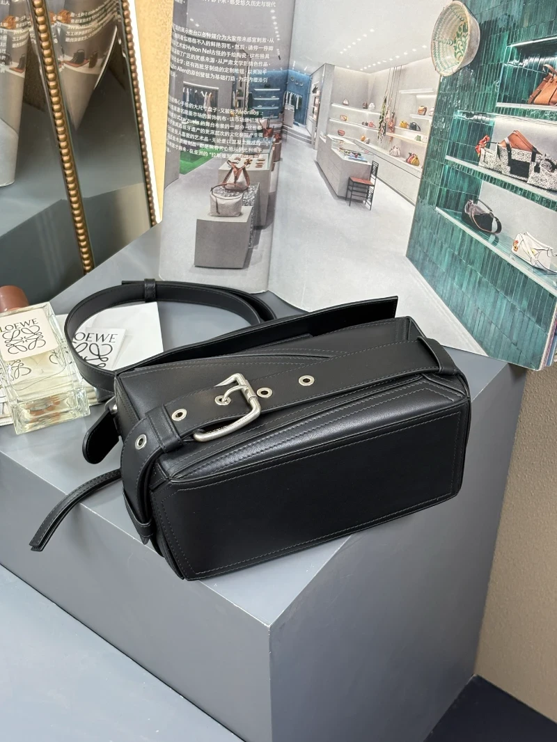 lowe高仿 女包 黑色 (3)