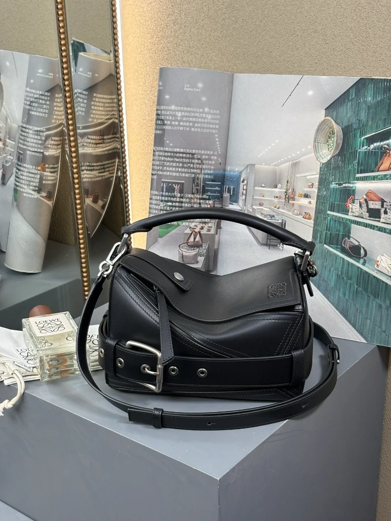 lowe高仿 女包 黑色 (6)