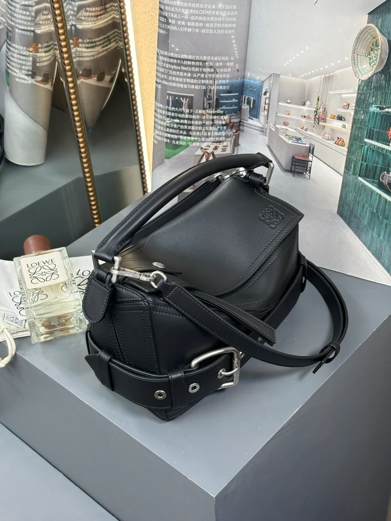 lowe高仿 女包 黑色 (7)