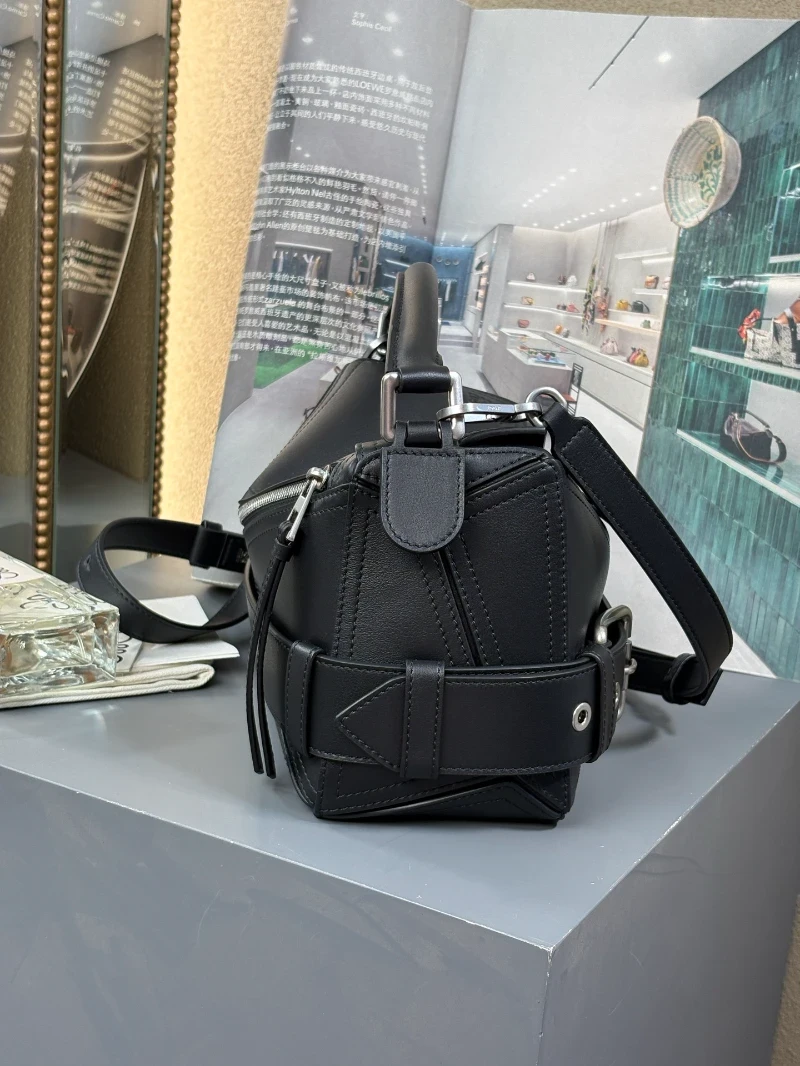 lowe高仿 女包 黑色 (8)