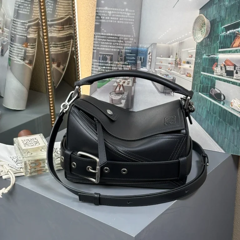 lowe高仿 女包 黑色 (6)