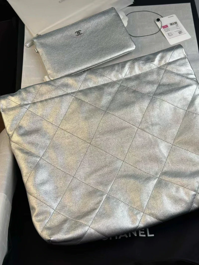 chanel高仿 22bag 銀色 (3)