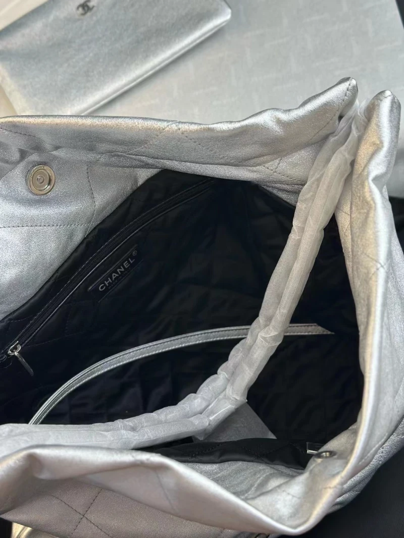chanel高仿 22bag 銀色 (5)
