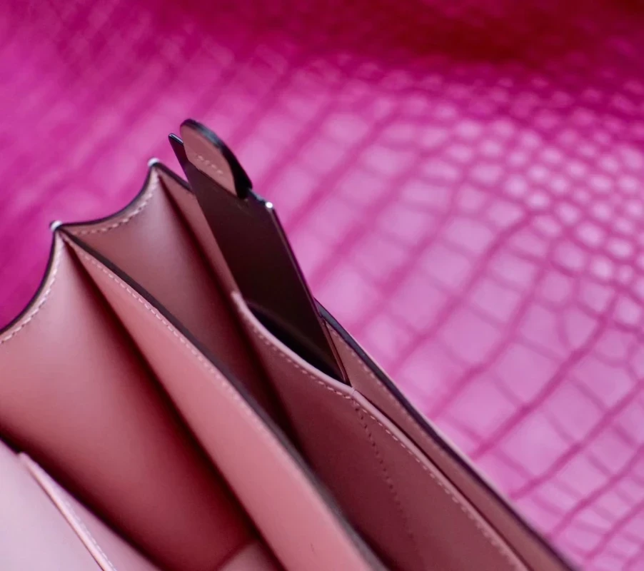 hermes高仿 康康 櫻花粉 銀扣 (7) resized