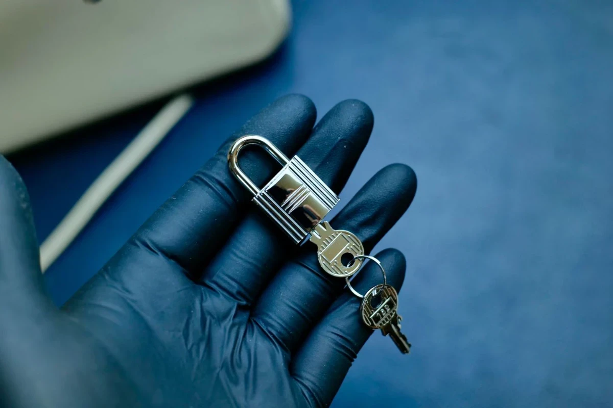 hermes高仿 birkin25 奶昔白 (6)