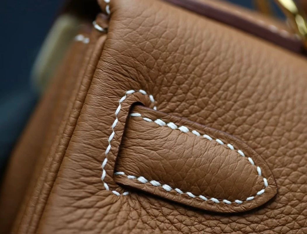 hermes高仿 kelly 28 金棕 (8)