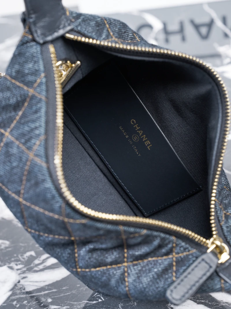 高仿香奈兒 hobo 飯盒包｜丹寧款 (8)