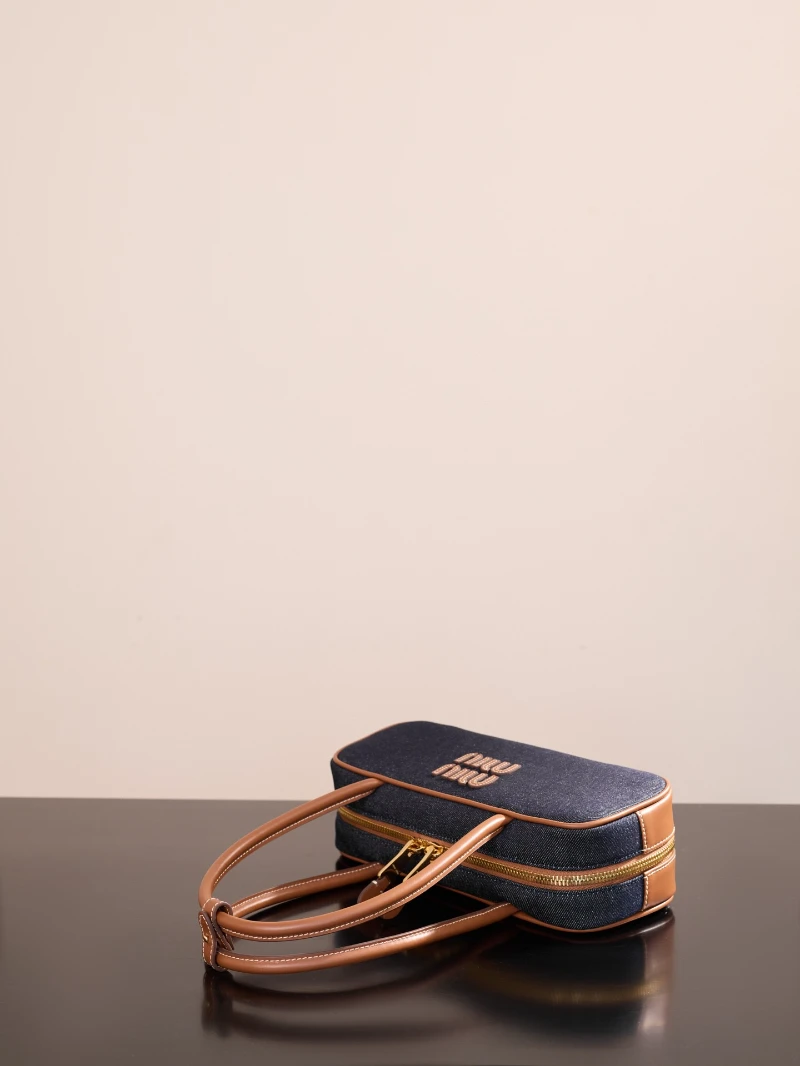 高仿miumiu公文包 單寧小號 (5)