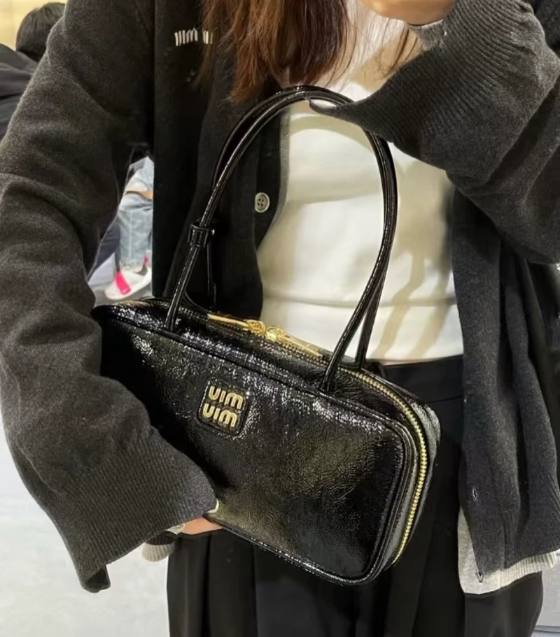 高仿miumiu beau 黑漆 小號