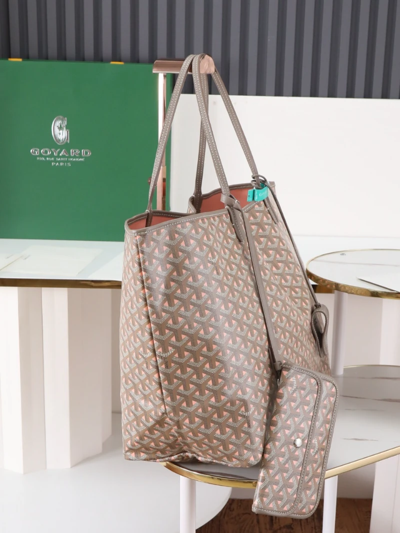 高仿goyar saint louis 咖粉 (2)