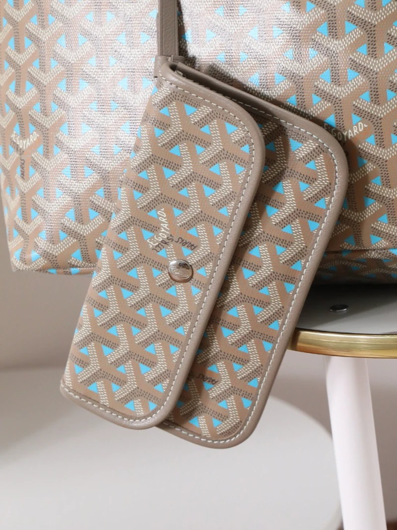 高仿goyar saint louis 咖綠色 (3)