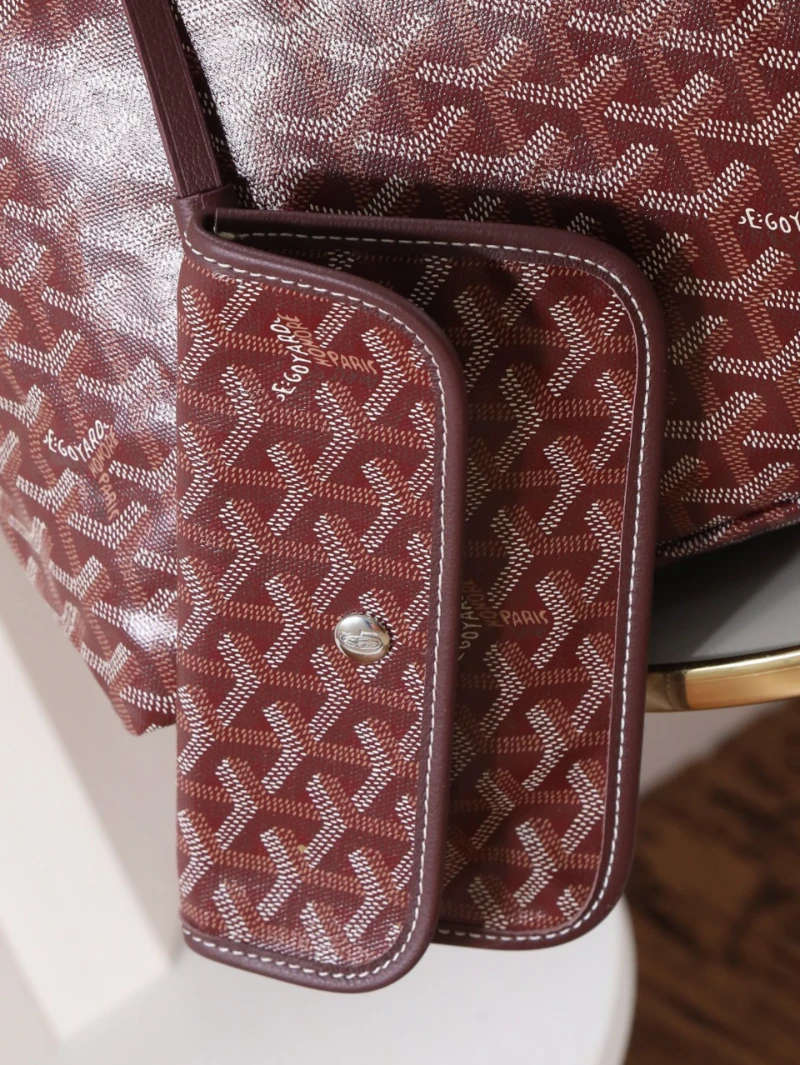 高仿goyar saint louis 棗色 (4)