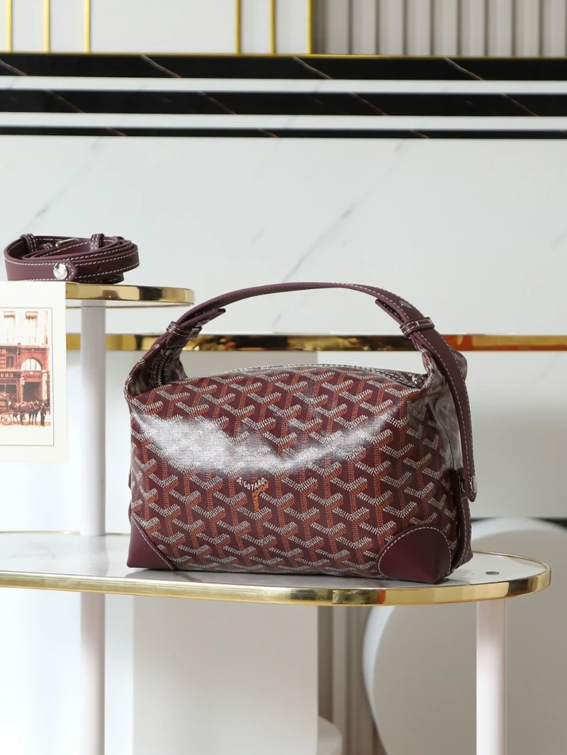 高仿oiletry pouch 酒紅 (3)