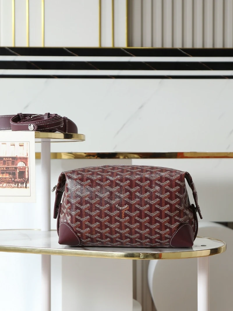 高仿oiletry pouch 酒紅 (6)